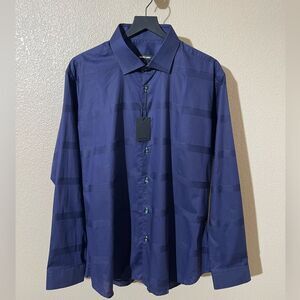 Jared Lang Deep Blue Dress Shirt